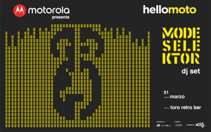 Motorola presenta: MODESELEKTOR (Dj Set) / / Joinnus