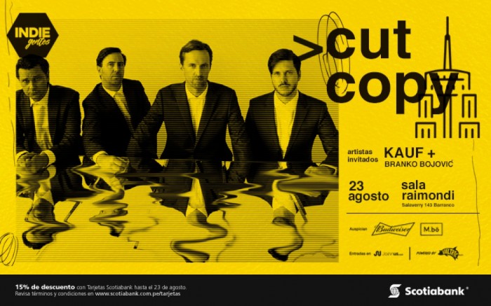 IndieGentes presenta: Cut Copy en Lima / / Joinnus
