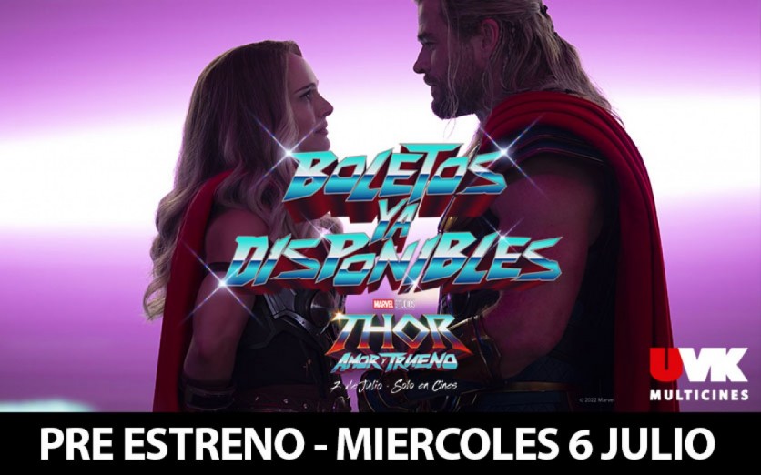 THOR: AMOR Y TRUENO (DOB) PREESTRENO / SAN MARTIN / SALA 1