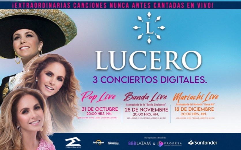 LUCERO… COMBO 2 EVENTOS (BANDA LIVE / MARIACHI LIVE)