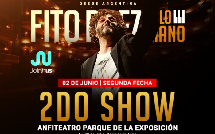 Fito Paez en Lima | Solo Piano / / Joinnus