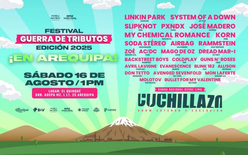 FESTIVAL GUERRA DE TRIBUTOS EN AREQUIPA