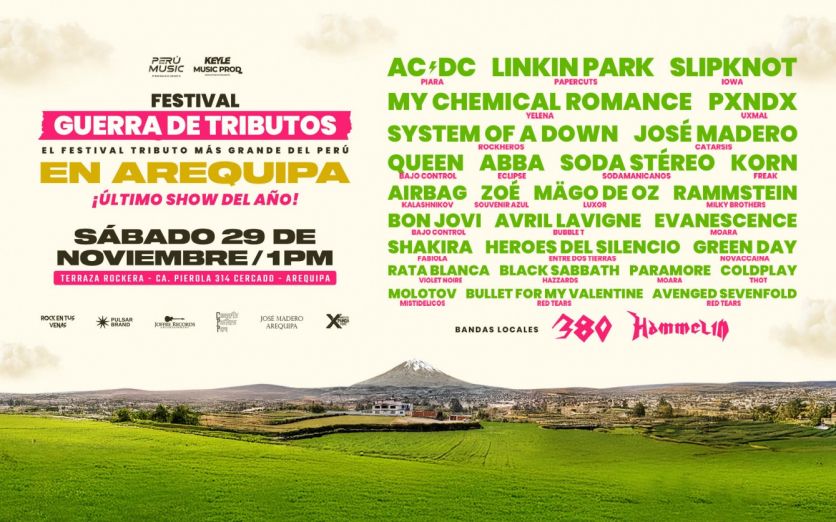 FESTIVAL GUERRA DE TRIBUTOS EN AREQUIPA