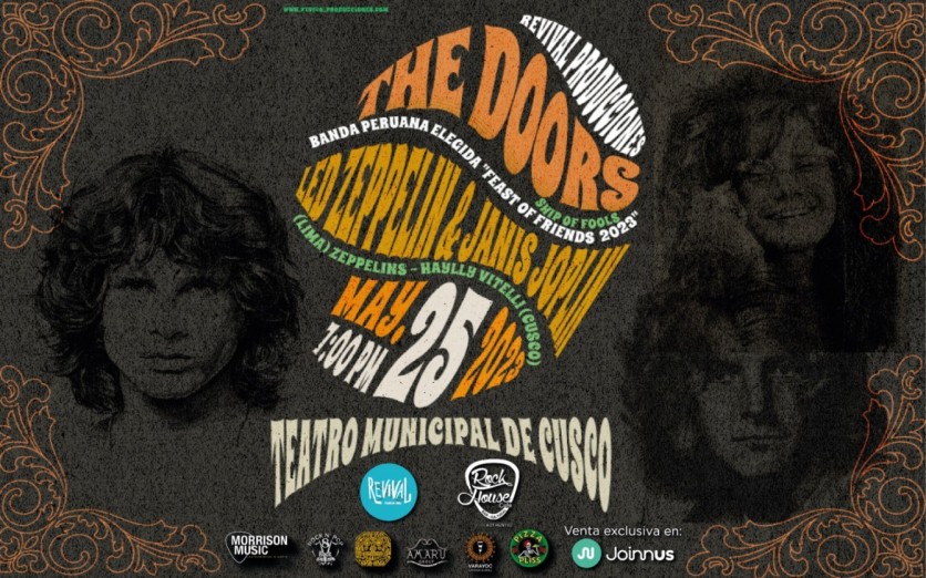 Festival 70s Especial The DoorsLed ZeppelinJanis Joplin Joinnus