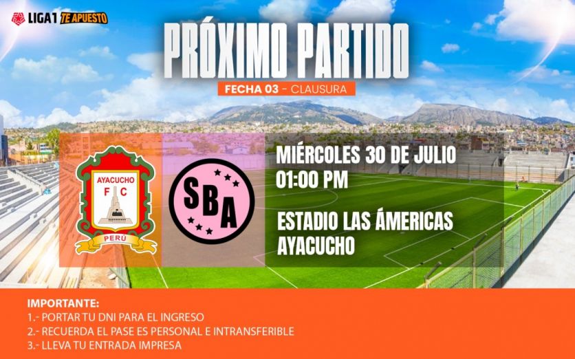 AYACUCHO FC VS SPORT BOYS