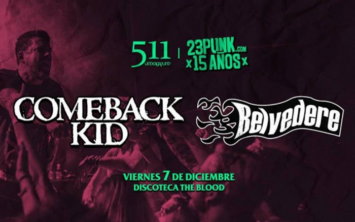 Comeback Kid + Belvedere en Lima / / Joinnus
