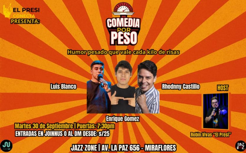 COMEDIA POR PESO: Stand-up Comedy