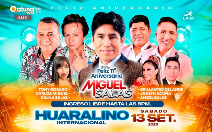 FELIZ ANIVERSARIO MIGUEL SALAS EN EL HUARALINO