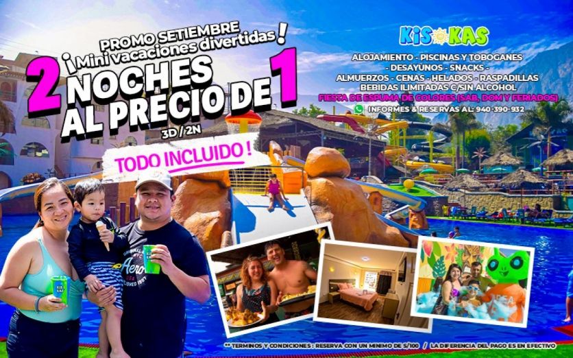 KISKAS CLUB | ¡¡HOSPÉDATE  2 NOCHES POR EL PRECIO DE 1 (TODO INCLUIDO) !!