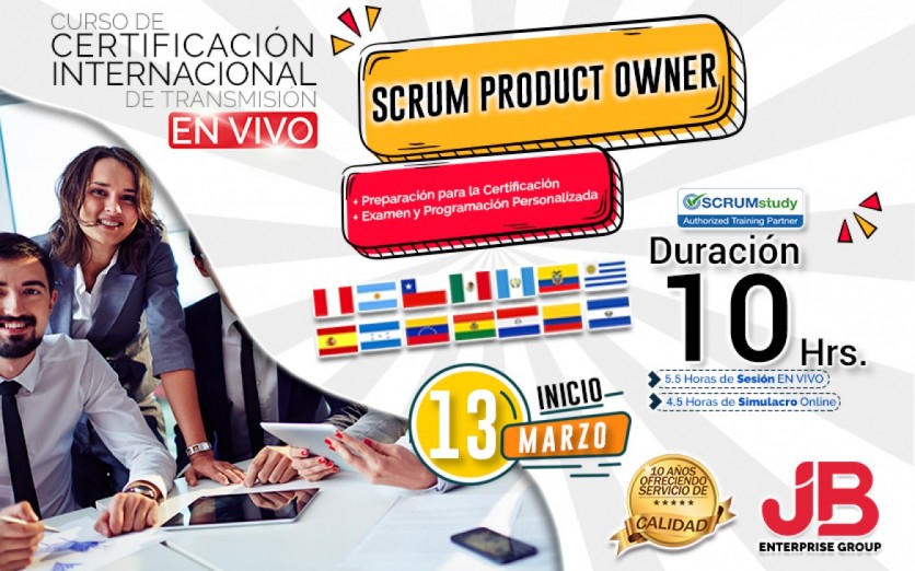 CURSO DE TRANSMISIÓN EN VIVO: CURSO SCRUM PRODUCT OWNER