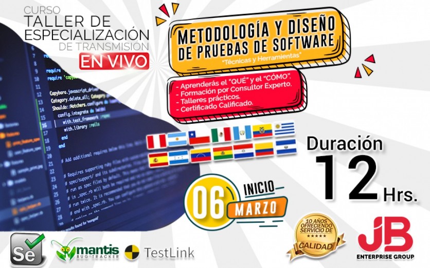 CURSO DE TRANSMISIÓN EN VIVO: Metodología y Diseño de Prueba