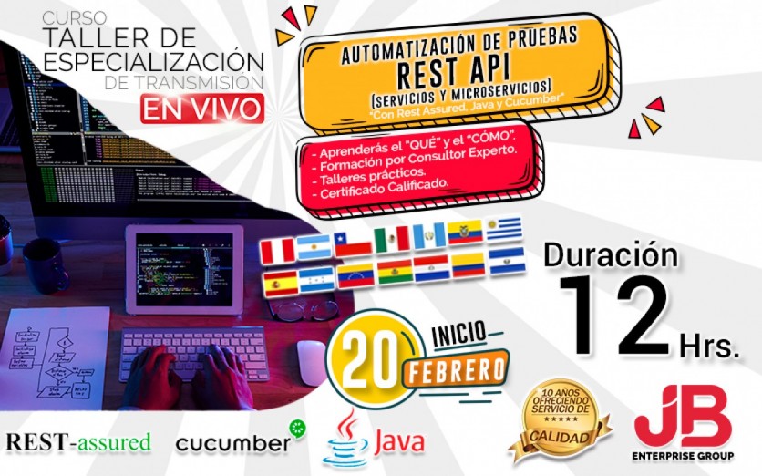 CURSO DE TRANSMISIÓN EN VIVO: Automatización de REST API