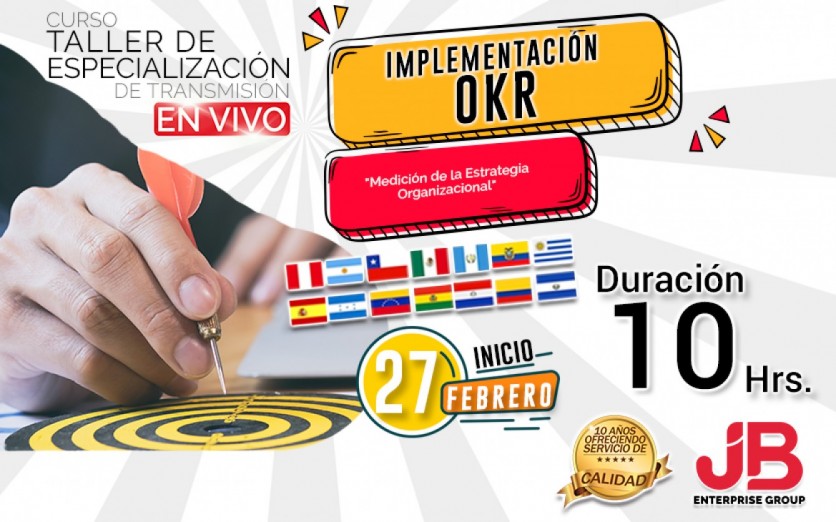 CURSO DE TRANSMISIÓN EN VIVO: IMPLEMENTACIÓN OKR