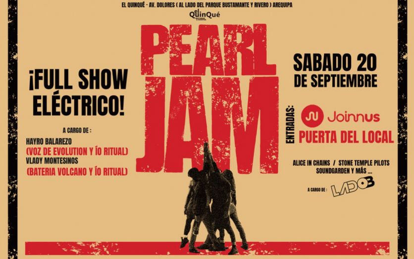 PEARLJAM el Tributo by HAYRO BALAREZO x primera vez en AREQUIPA