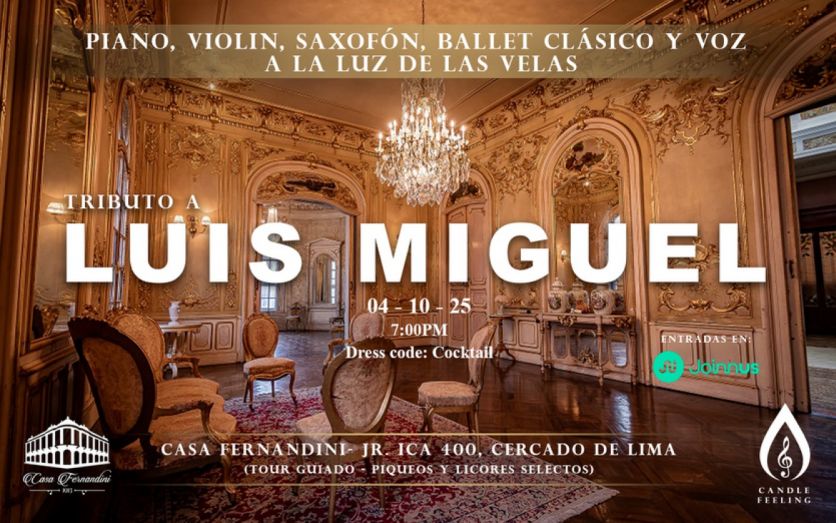 Tributo a LUIS MIGUEL – Casa Fernandini