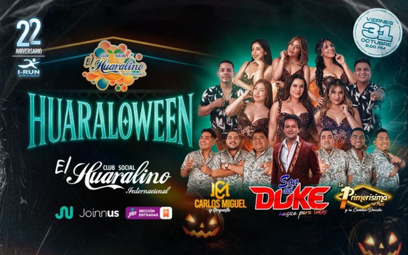 HUARALOWEEN CON SON DEL DUKE EN EL HUARALINO