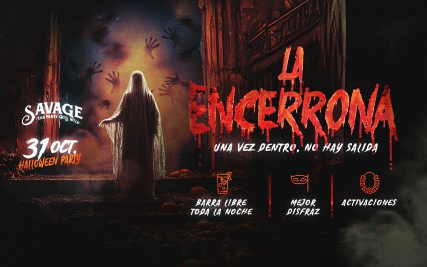 Halloween LA ENCERRONA – Barra libre
