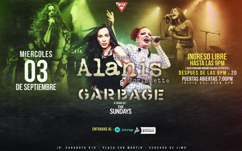 TRIBUTO A GARBAGE & ALANIS MORISSETTE
