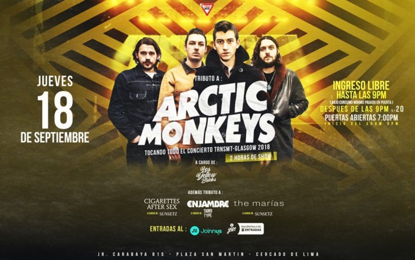 TRIBUTO A ARCTIC MONKEYS – FULL CONCIERTO TRSNMT GLASGOW 201