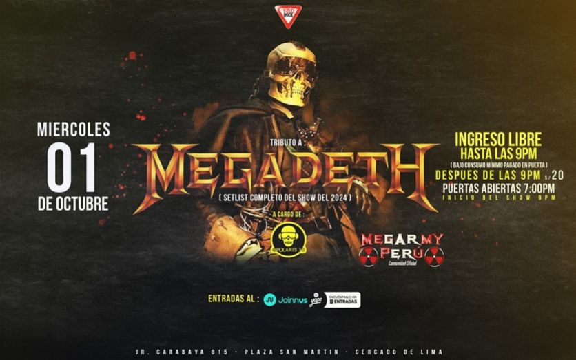 TRIBUTO A MEGADETH – SHOW COMPLETO 2024 Y MÁS