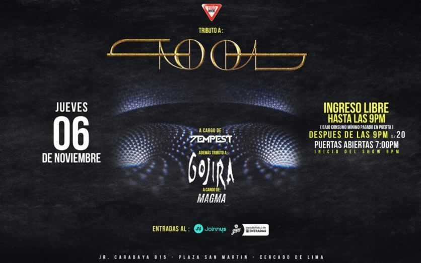 TRIBUTO A TOOL & GOJIRA