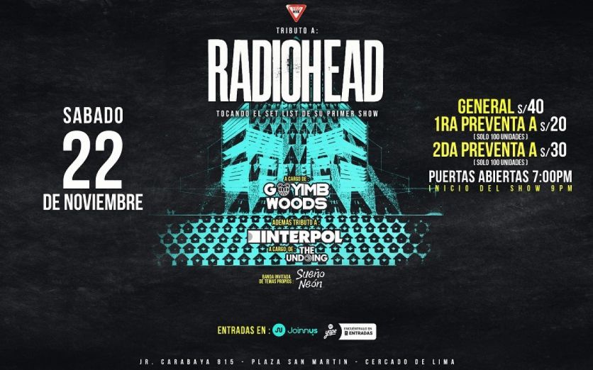 ¡TRIBUTO A RADIOHEAD – TOUR 2025!