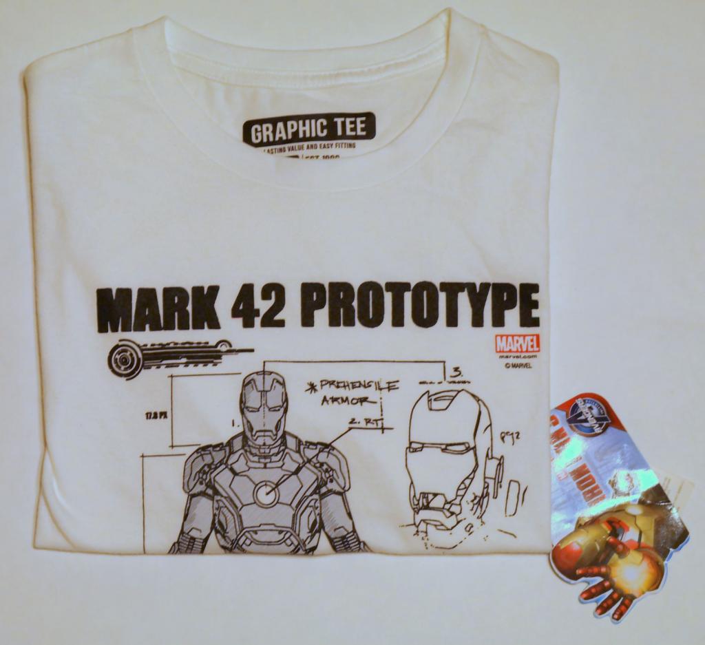Marvel Iron Man 3 Graphic Tee T Shirt Mark 42 Prototype Xl Ebay