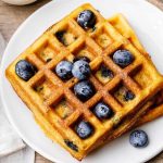 Blueberry Coconut Flour Waffles (Dairy & Gluten-Free)