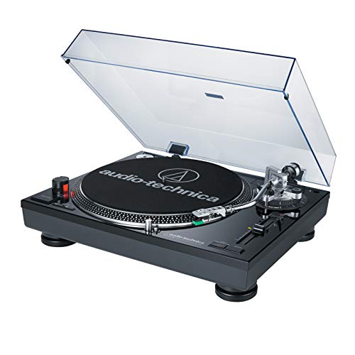 Audio-Technica AT-LP120BK-USB Direct-Drive Professional Turntable (USB & Analog), Black