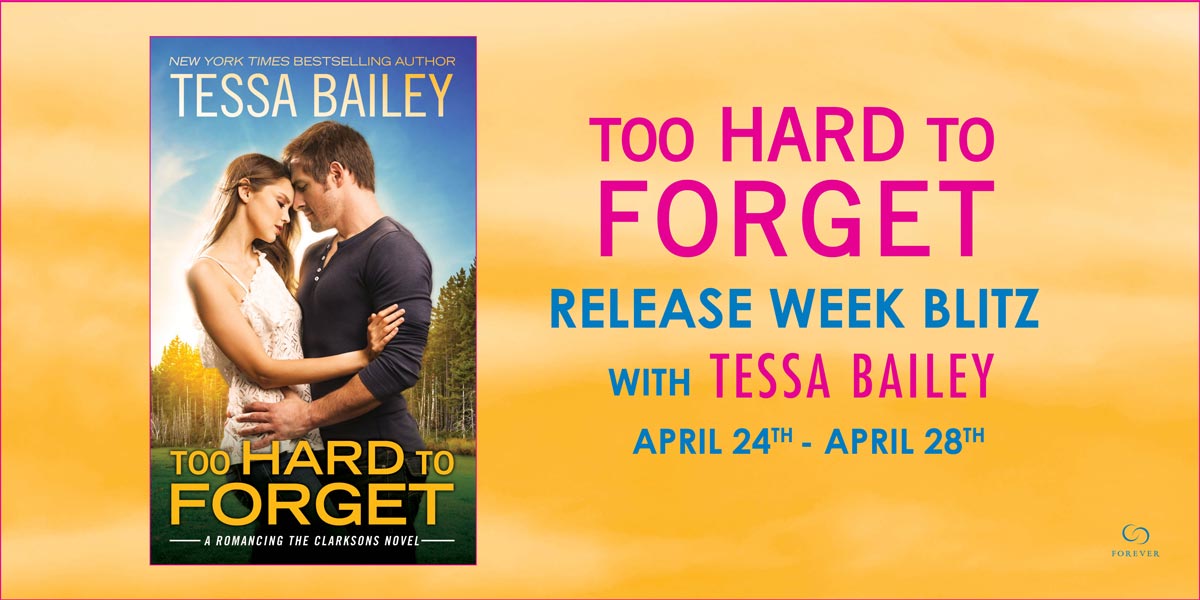 Release Week Blitz, Review, Author Top 5 & Giveaway: Too Hard to Forget (Romancing the Clarksons #3) by Tessa Bailey