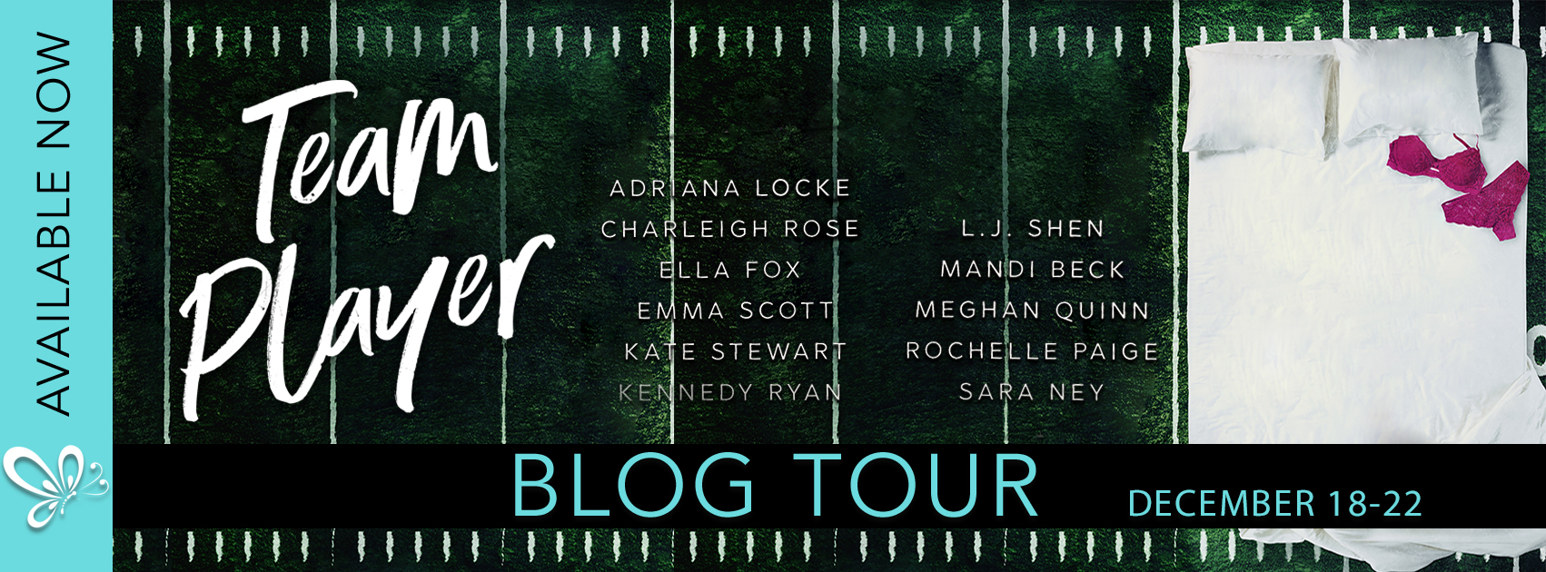 Blog Tour: Team Player Anthology by LJ Shen, Kennedy Ryan, Adriana Locke, Mandi Beck, Emma Scott, Charleigh Rose, Ella Fox, Sara Ney, Meghan Quinn, Kate Stewart & Rochelle Paige