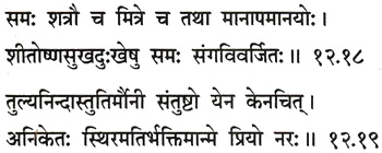 Sanskrit 12.18-19