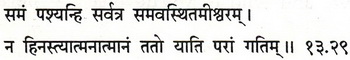 Sanskrit 13.29