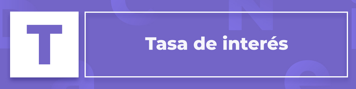 tasa de interés