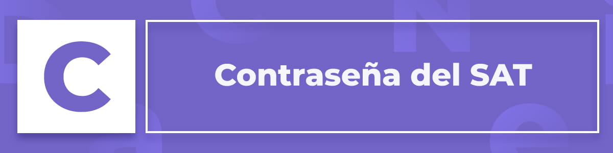 Qué es la contraseña del SAT
