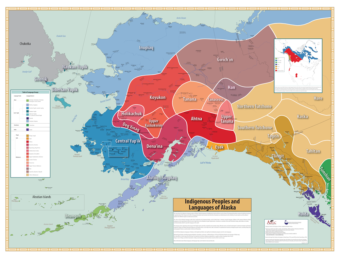 Alaska Native languages map