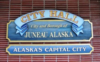 Juneau city hall welcome sign - CBJ website