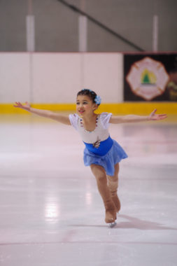 Emma Jessen offers her signature smile during her performance Sunday.