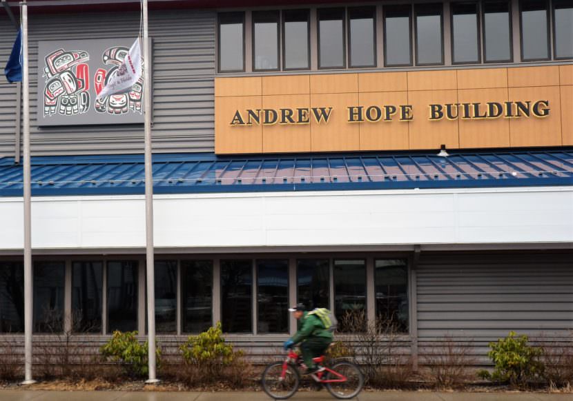 The Andrew Hope Building in downtown Juneau is home to the courtroom of the Central Council of Tlingit and Haida Indian Tribes of Alaska. (Photo by Ed Schoenfeld/CoastAlaska News)