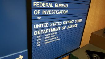 The United States District Court is located on the ninth floor of the federal building in Juneau, Alaska. Robert Boochever United States Courthouse is the federal courthouse in Juneau. Taken Aug. 24, 2017. (Photo by Tripp J Crouse/KTOO)