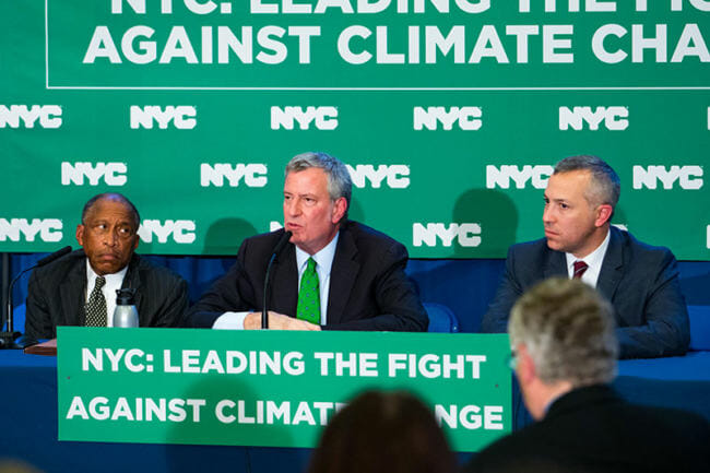 New York Mayor sues five largest oil companies over global warning New York Mayor sues five largest oil companies over global warning