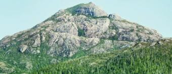 The peak of Bokan Mountain on Prince of Wales Island.