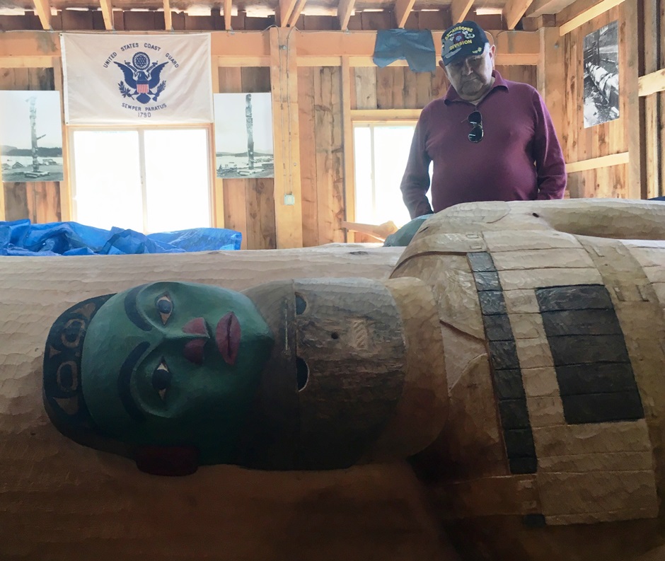 Klawock totem pole to honor Alaska Native veterans