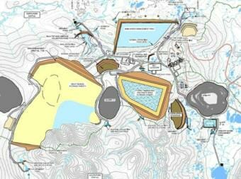 Map of the proposed Pebble Mine site.