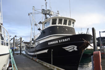 Frank Miles’ pot and longline vessel, the Sumner Strait. (Photo by Kavitha George/Alaska’s Energy Desk)