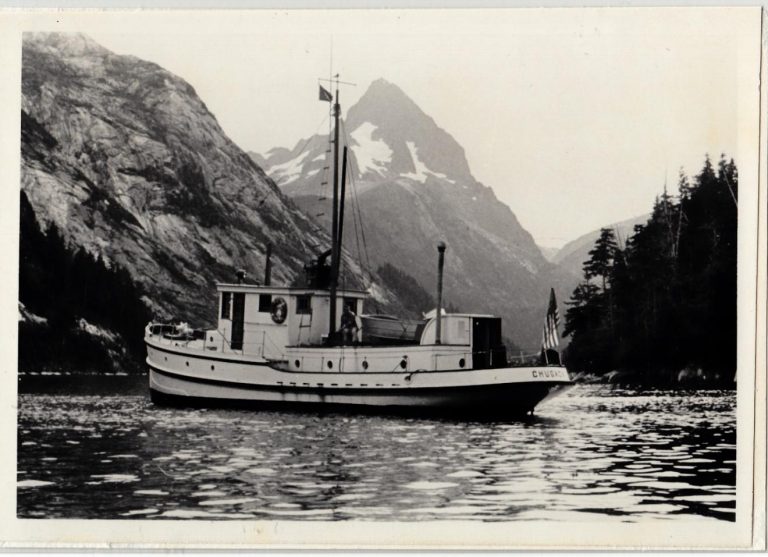 The M/V Chugach near Baranof Island. (Photo Courtesy of the U.S. Forest Service)