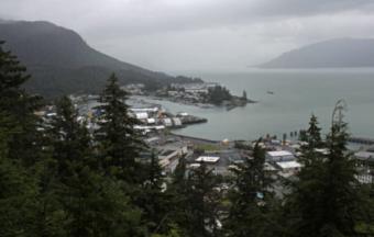 Wrangell as seen from Mount Dewey on July 24, 2014. (Creative Commons photo by James Brooks)