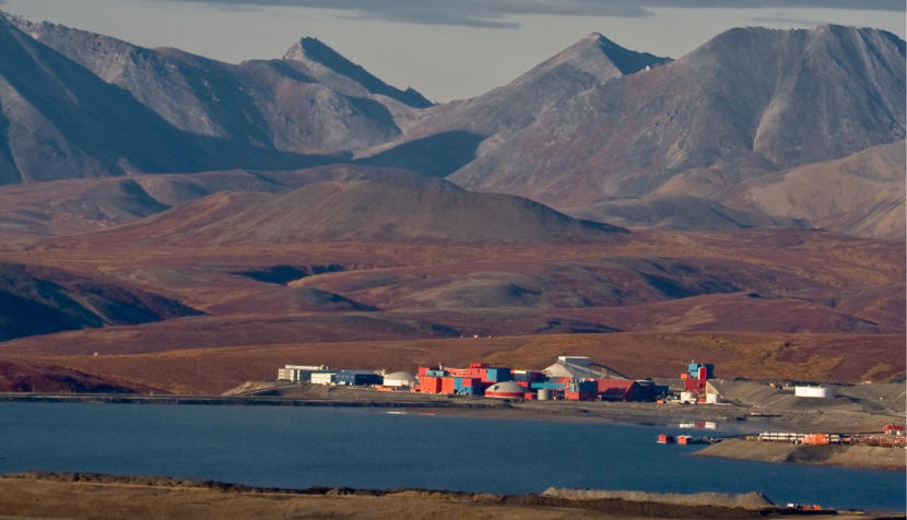 Red Dog Mine (as seen from Anxiety Ridge), Alaska. Red Dog is 90 Miles north of Kotzebue, 50 miles inside the Arctic Circle. (Flickr photo by Jim)