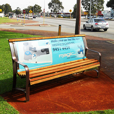 Advertising Bench