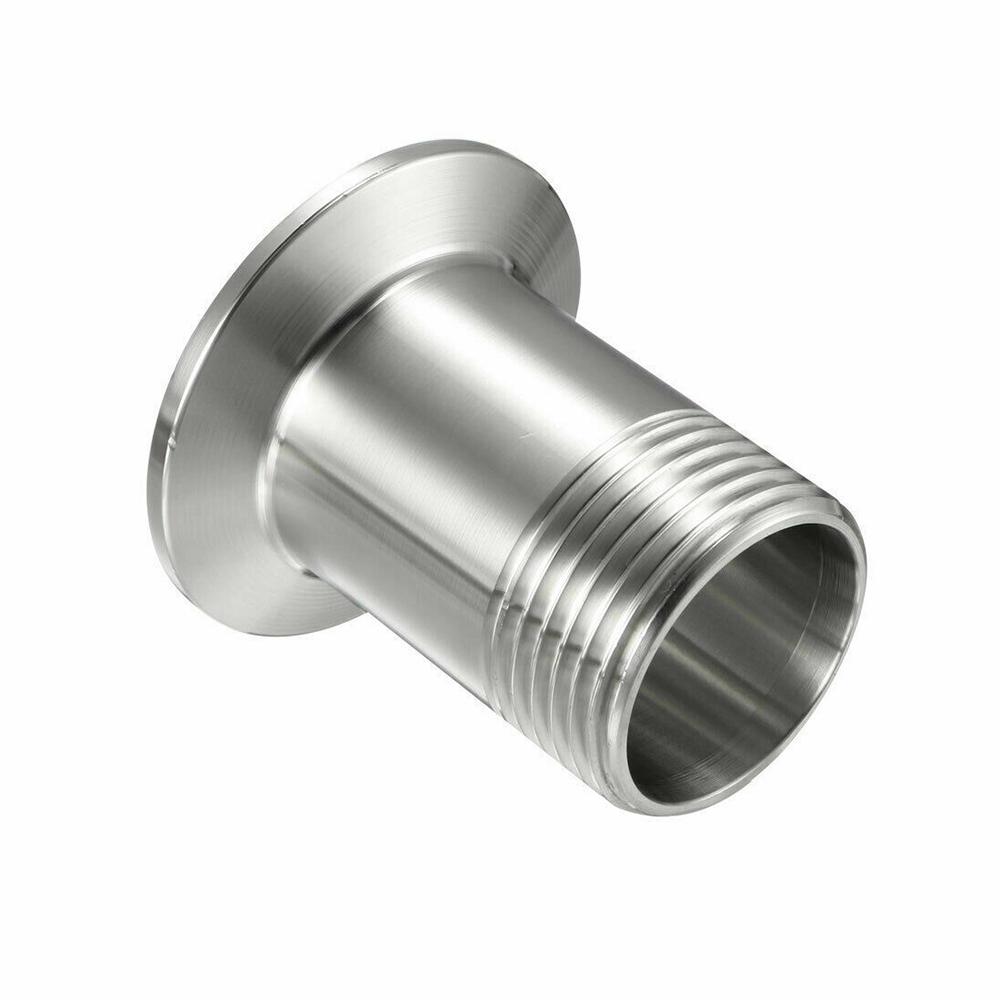 3 PCS Threaded NPT Male Threaded Pipe Fitting to TRI CLAMP Adapter SS304 KF40 1″